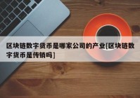 区块链数字货币是哪家公司的产业[区块链数字货币是传销吗]